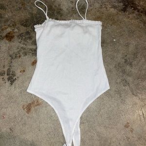 White mod bodysuit